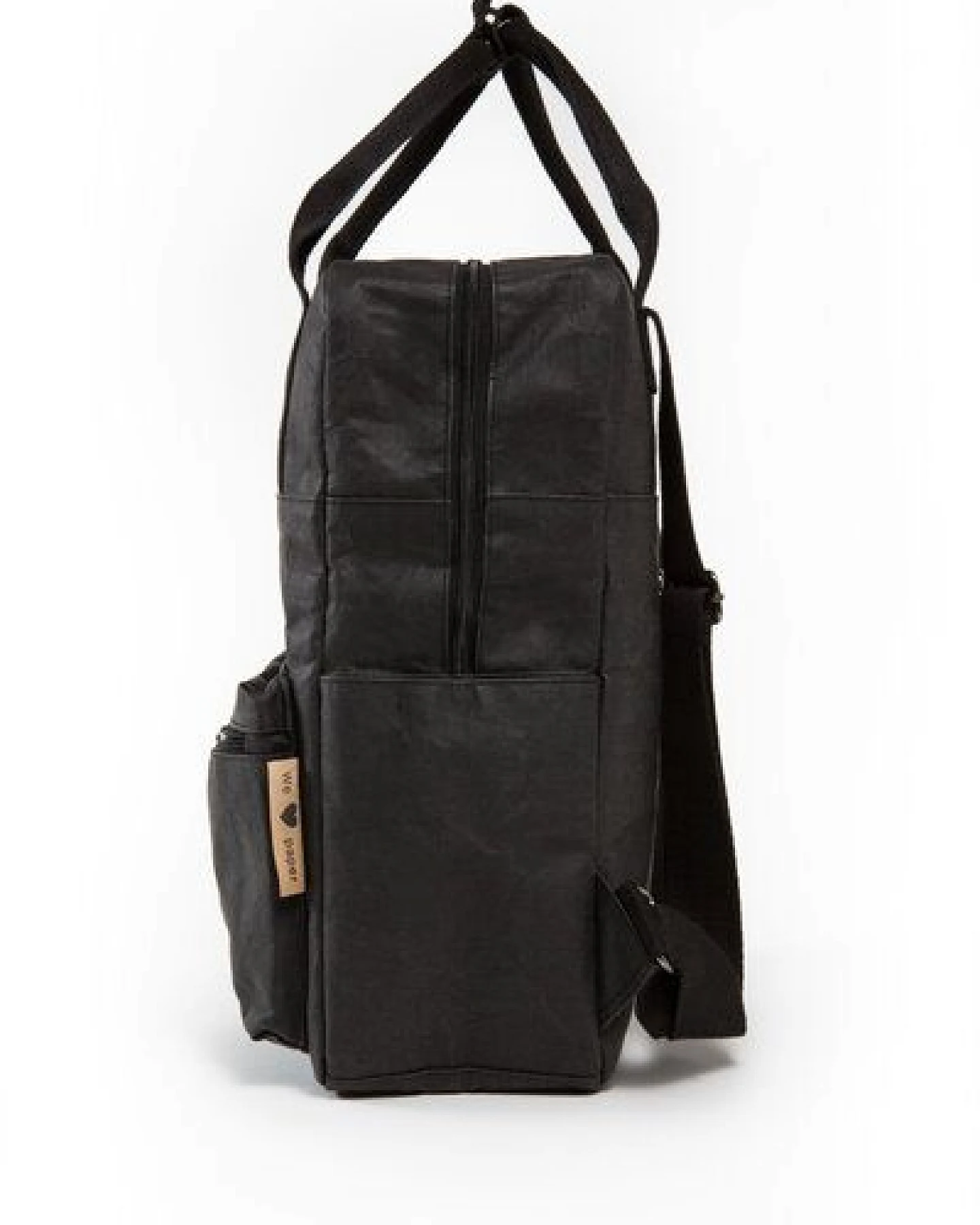 PAPERO Rucksack aus Papier robust wasserfest vegan 2 in 1 Handtasche Damen – Ansicht 2