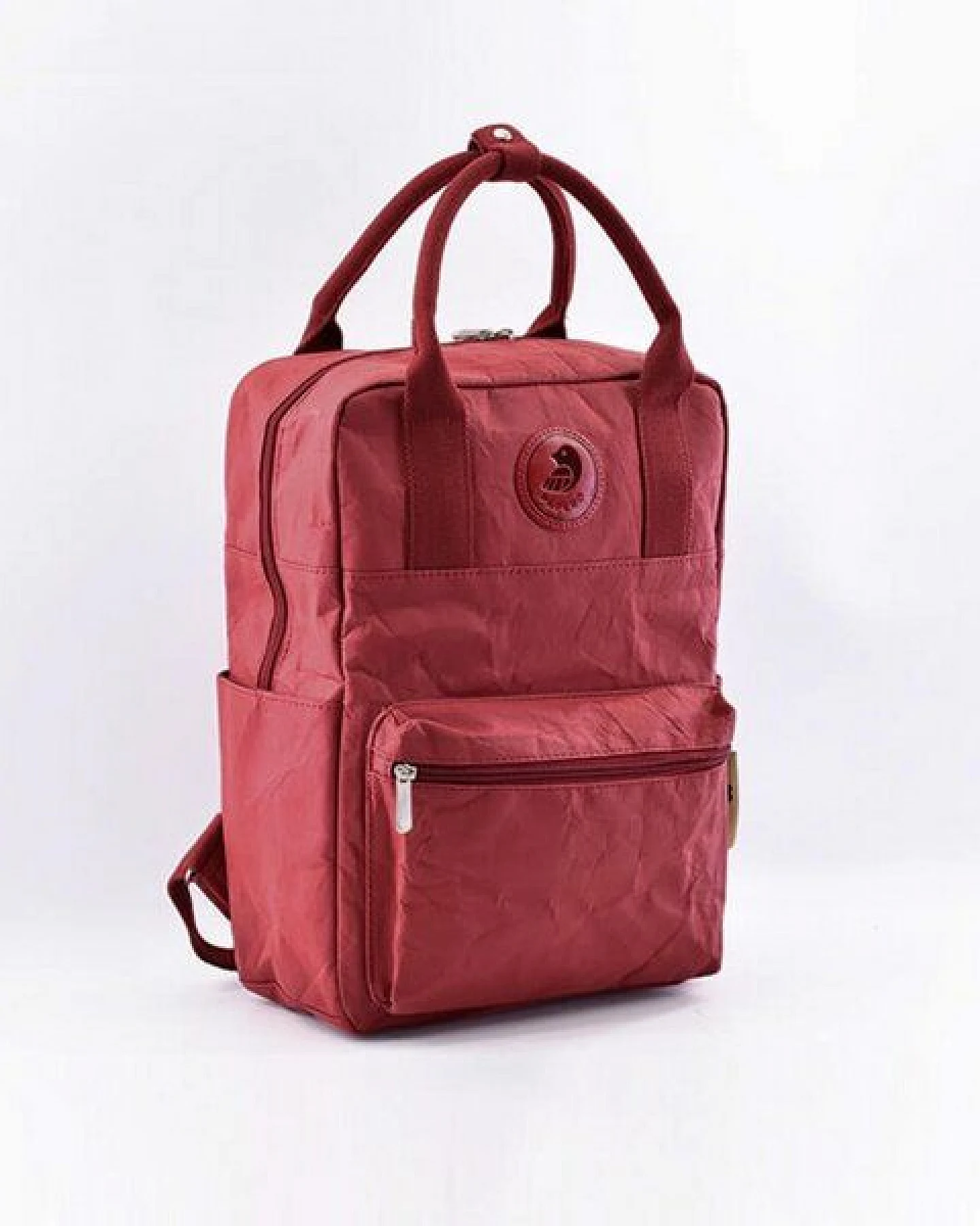 PAPERO Rucksack aus Papier robust wasserfest vegan 2 in 1 Handtasche Damen – Ansicht 2