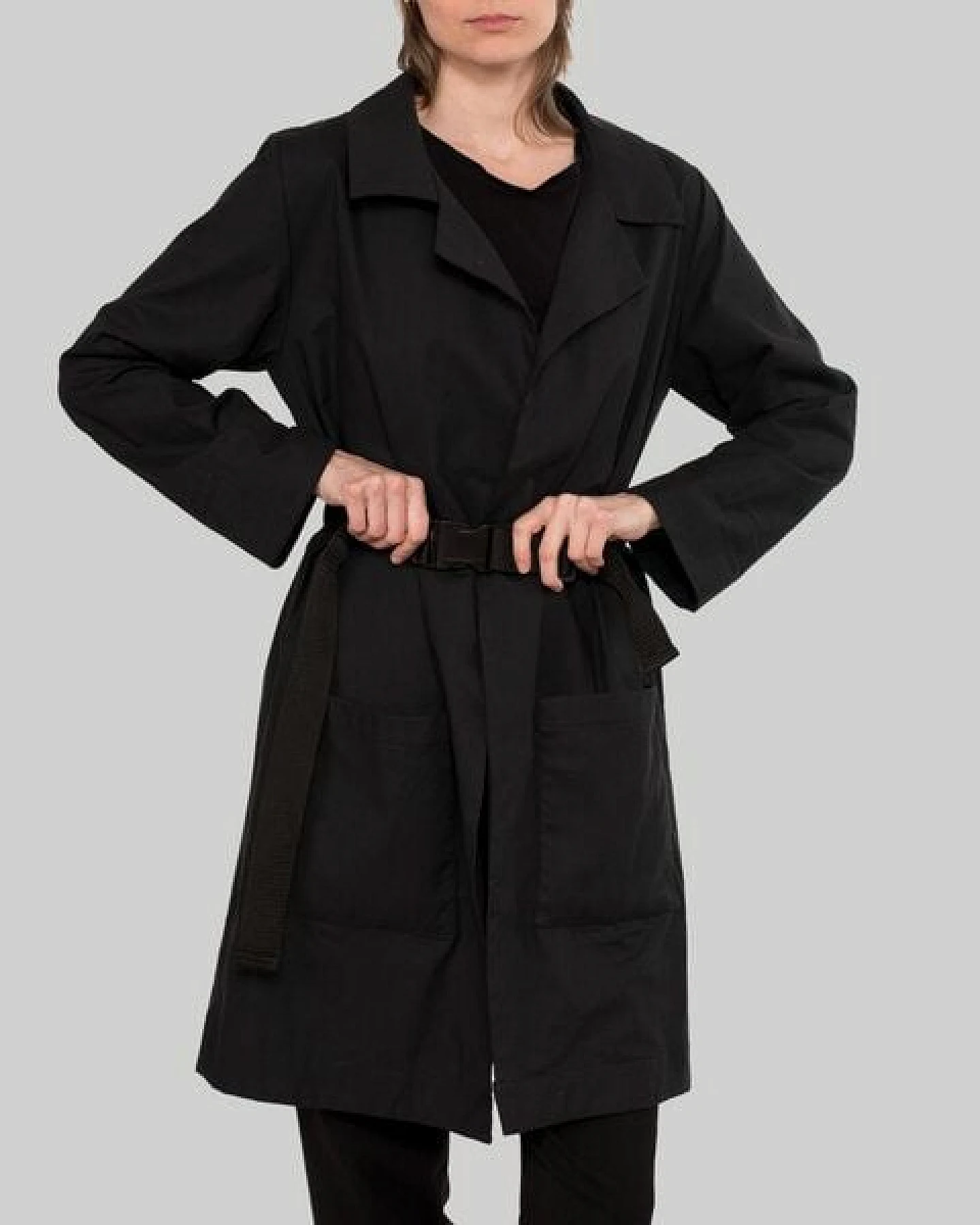 KOLO Berlin Trenchcoat Fly aus Bio-Baumwolle & Tencel (by Lenzing) EtaProof - schwarz - unisex – Ansicht 2