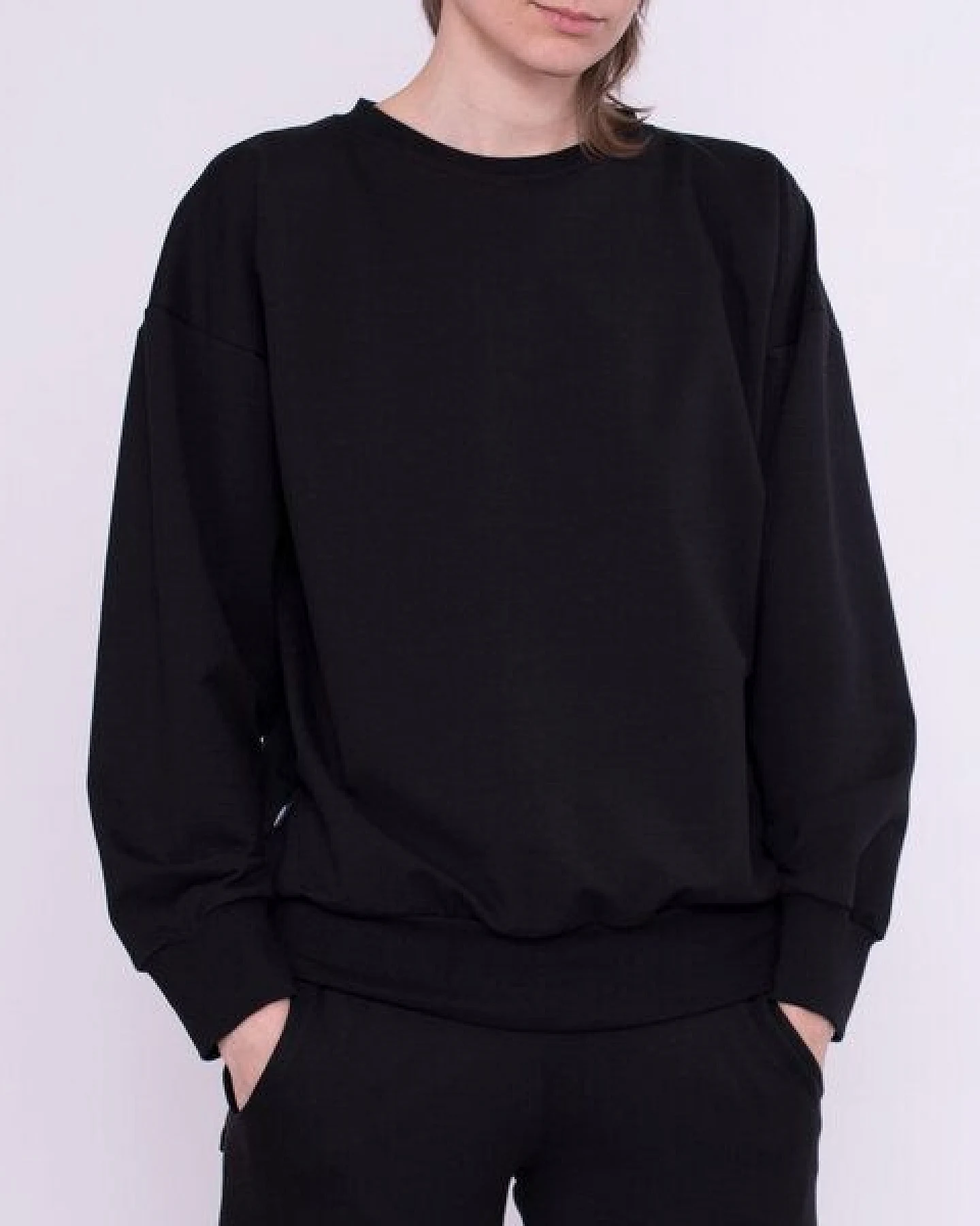 KOLO Berlin Sweater Lin aus Bio-Baumwolle - schwarz / rost - unisex – Ansicht 2
