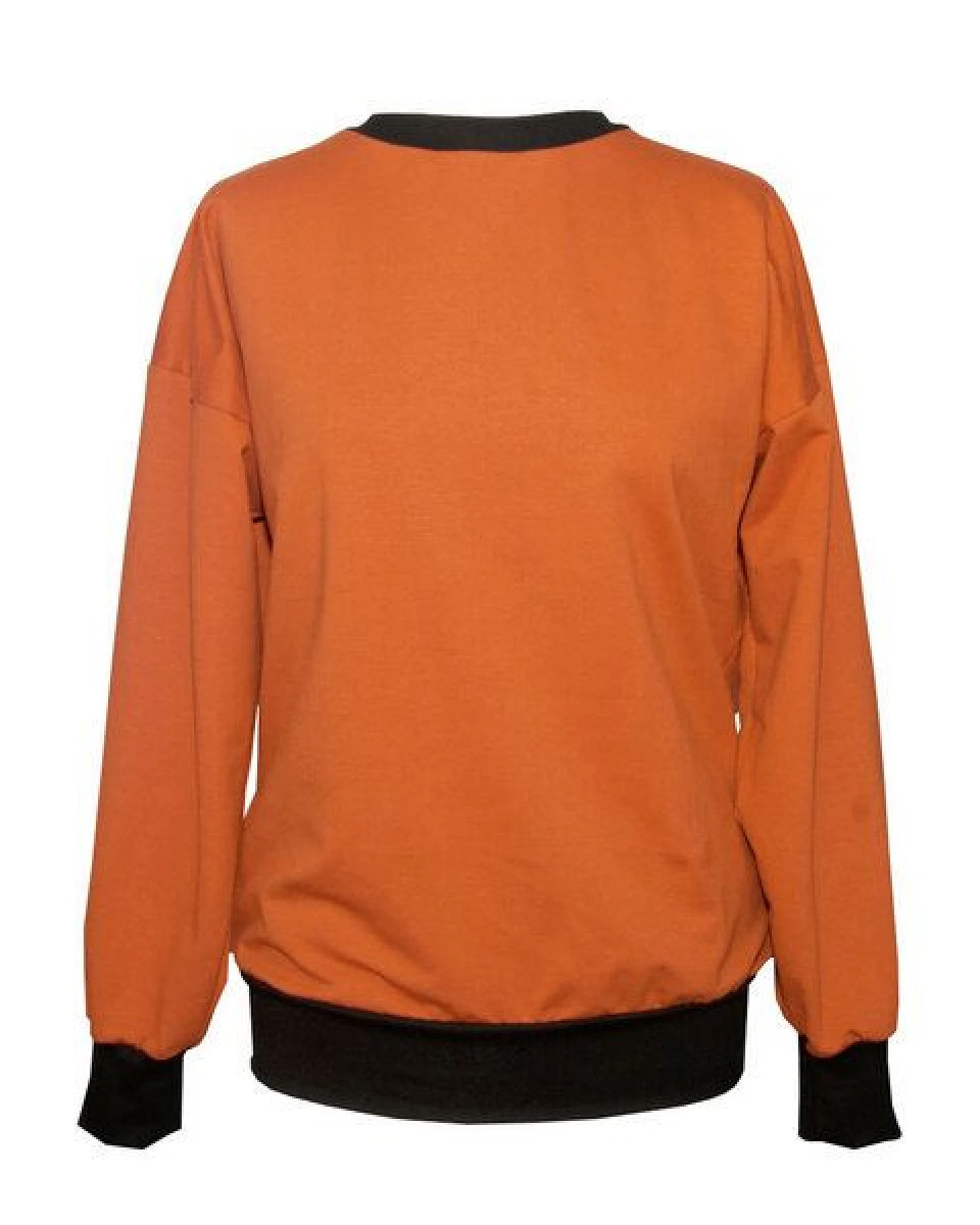 KOLO Berlin Sweater Lin aus Bio-Baumwolle - schwarz / rost - unisex – Ansicht 3
