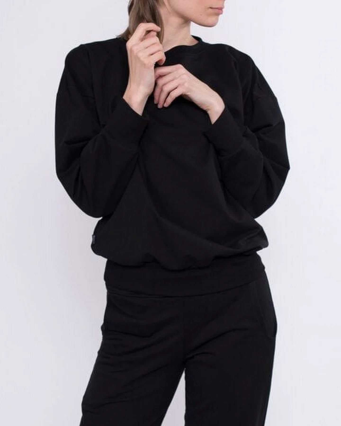 KOLO Berlin Sweater Lin aus Bio-Baumwolle - schwarz / rost - unisex – Ansicht 3