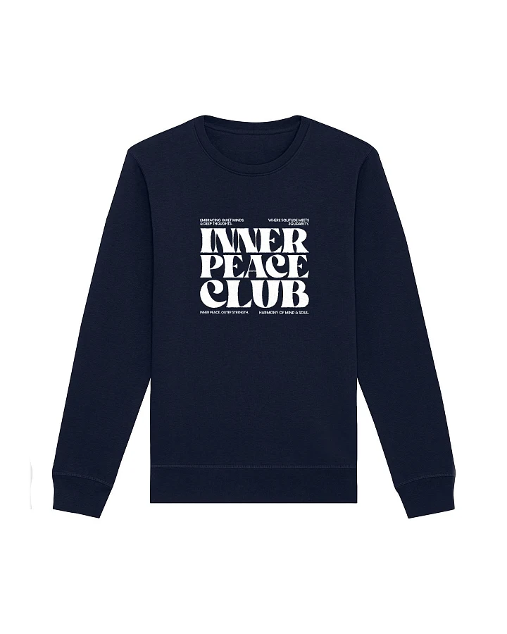 Oat Milk Club Damen vegan Sweatshirt Inner Peace Club Marineblau