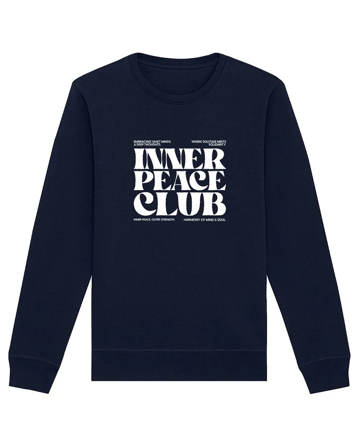 Oat Milk Club Damen vegan Sweatshirt Inner Peace Club Marineblau
