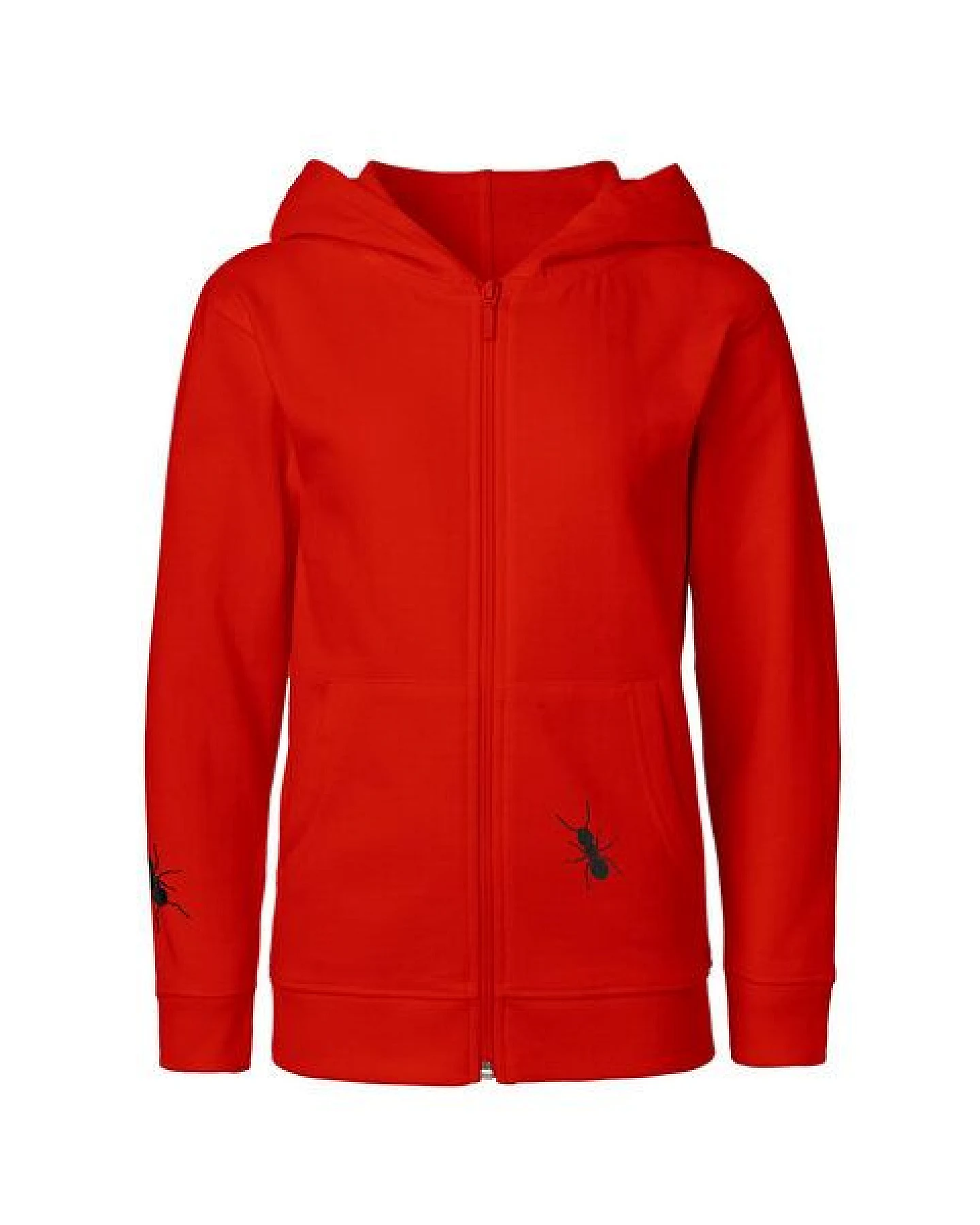 HANDGEDRUCKT Unisex Kinder Zip Up Hoody "Ameisen" – Ansicht 2