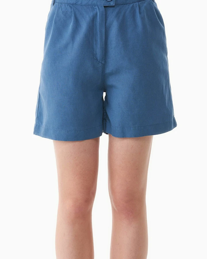 ORGANICATION Damen vegan Kurze Hosen Blau