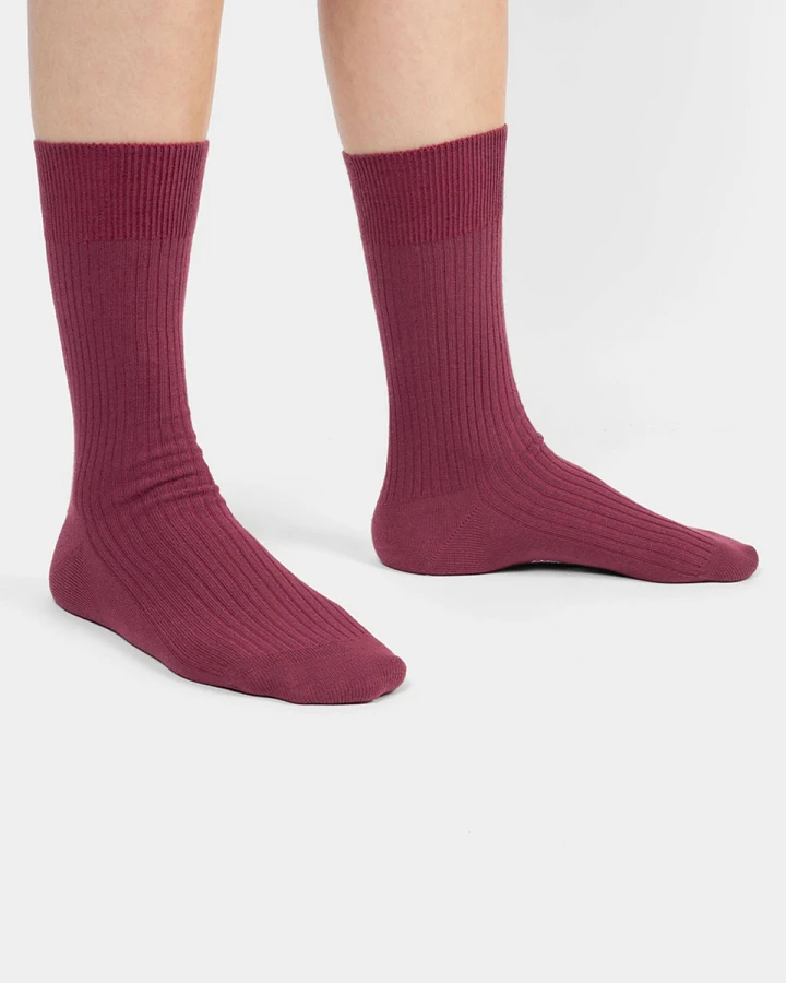 Socken Ribbed One Color