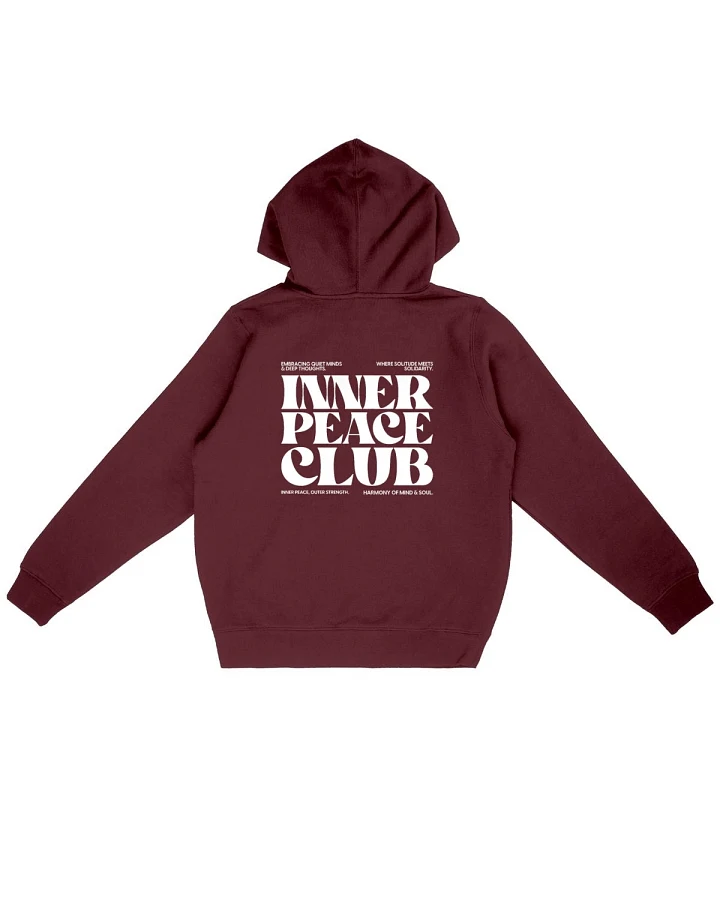 Oat Milk Club Damen vegan Hoodie Inner Peace Club Burgundy
