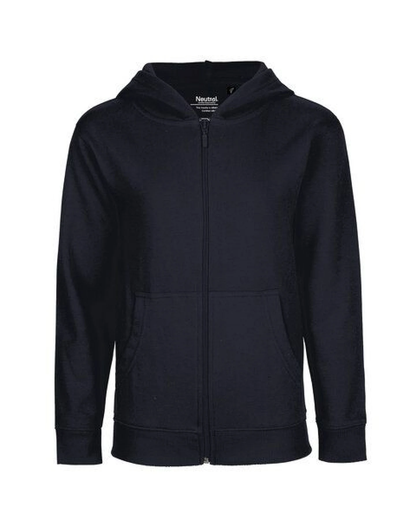 HANDGEDRUCKT Unisex Kinder Zip Up Hoody "Fußball" – Ansicht 2