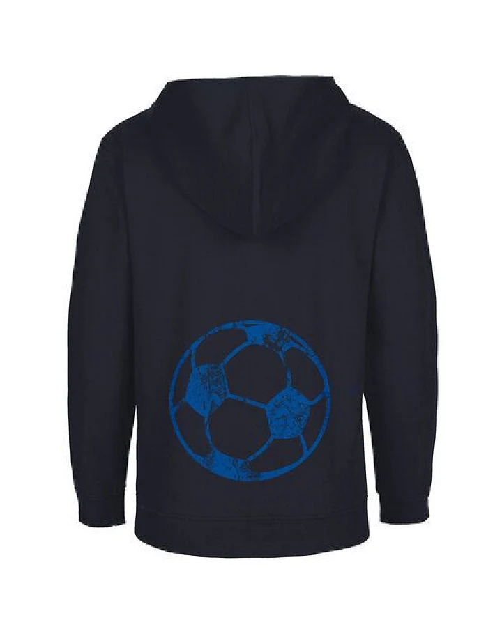 HANDGEDRUCKT Unisex Kinder Zip Up Hoody "Fußball"