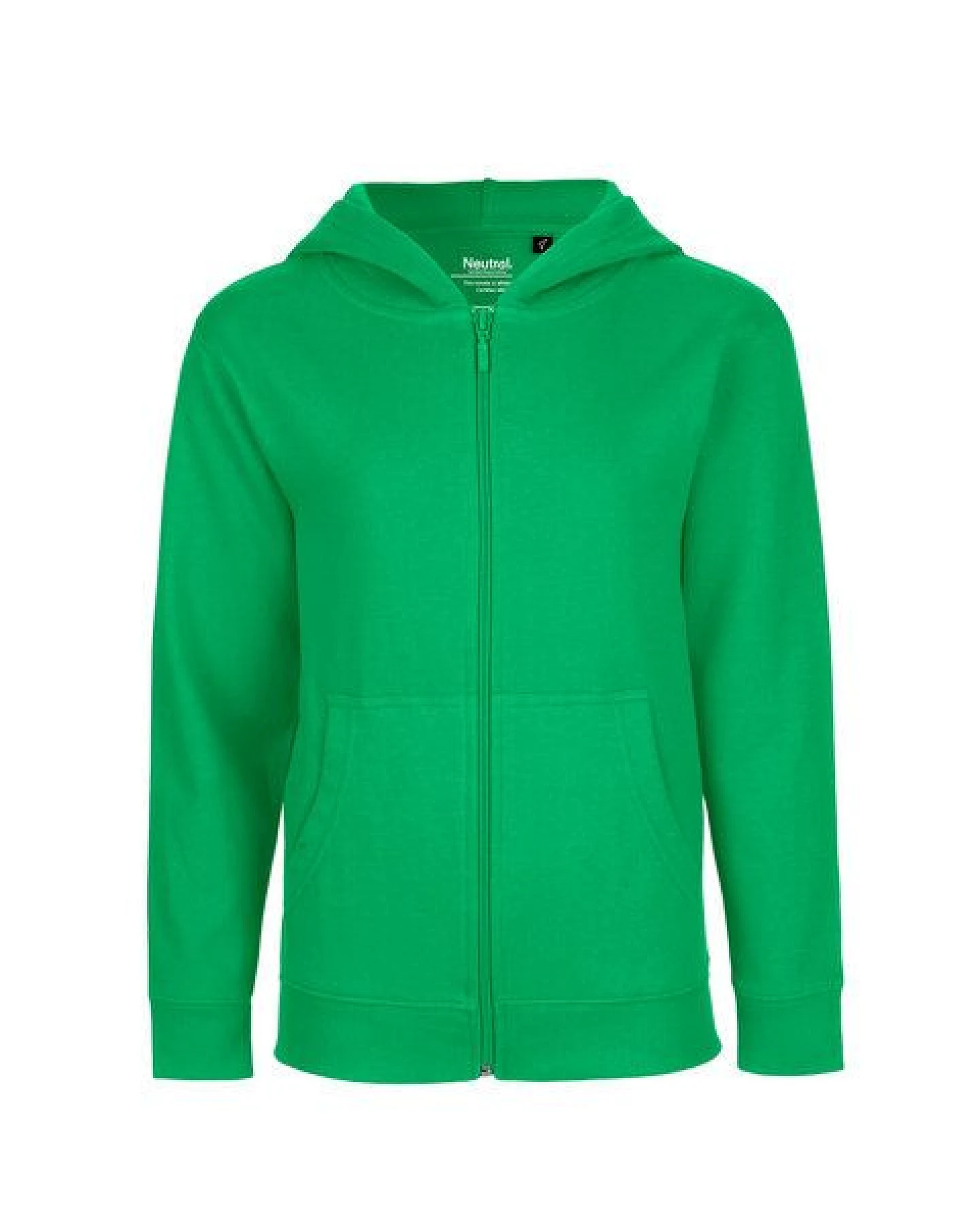 HANDGEDRUCKT Unisex Kinder Zip Up Hoody "Fußball" – Ansicht 2