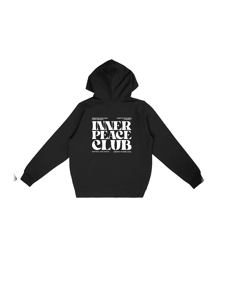 Oat Milk Club Damen vegan Hoodie Inner Peace Club Schwarz