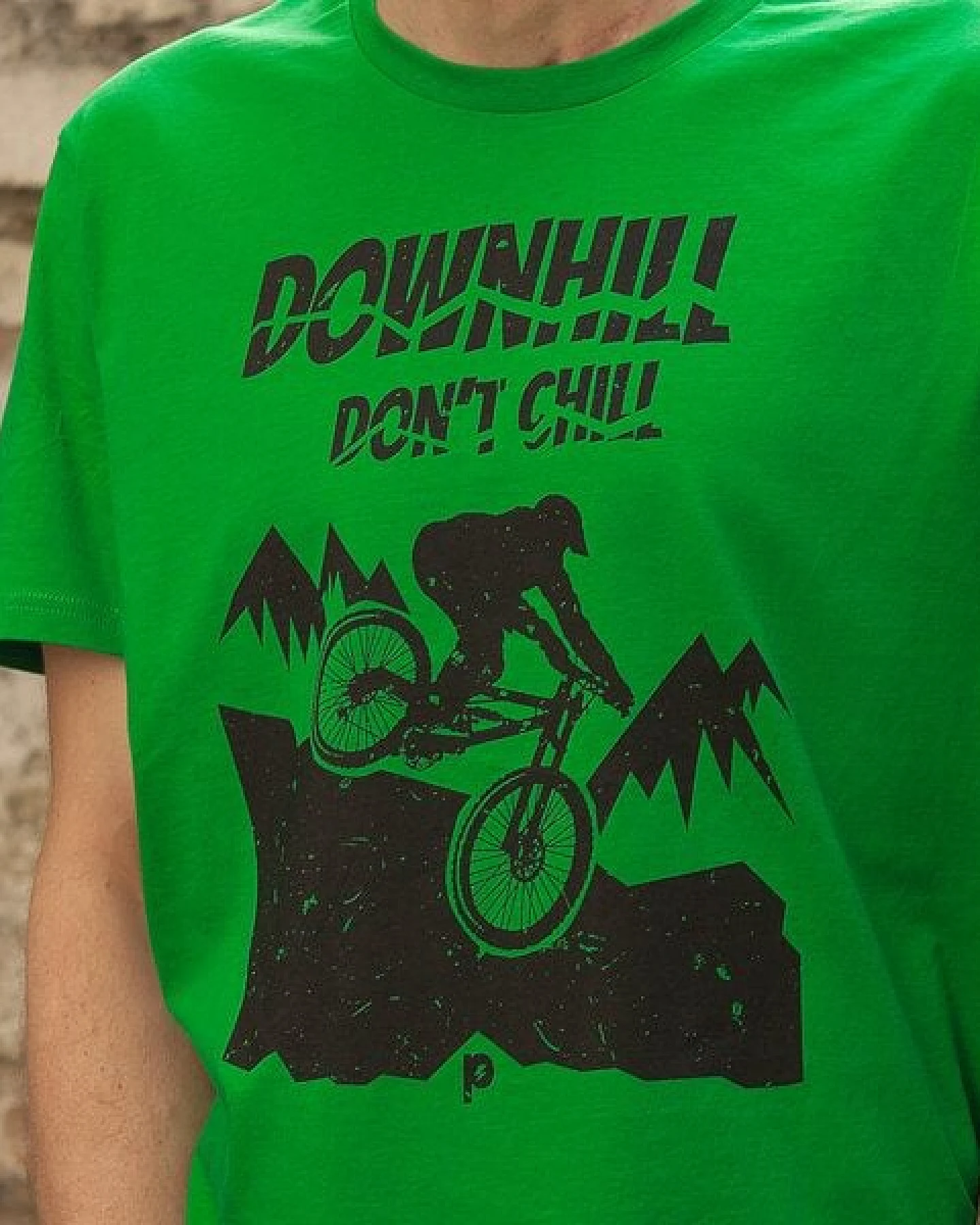päfjes Downhill don’t chill - Fair Wear Männer T-Shirt - FreshGreen – Ansicht 3