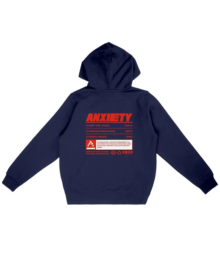 Oat Milk Club Damen vegan Kapuzenpulli Angst Marineblau