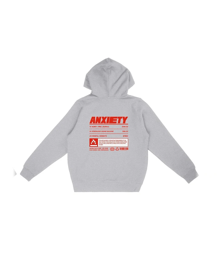 Oat Milk Club Damen vegan Kapuzenpulli Anxiety Heather Grey