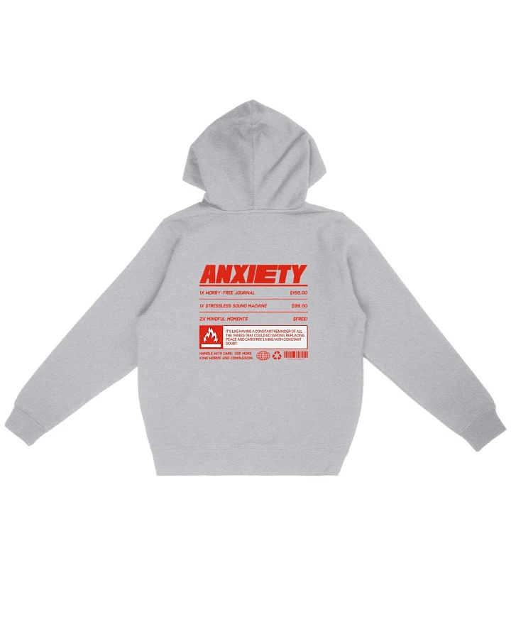Oat Milk Club Damen vegan Kapuzenpulli Anxiety Heather Grey