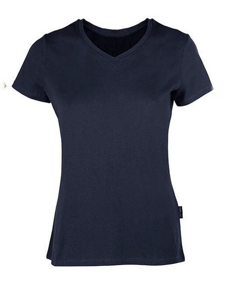 HRM Damen Ladies Luxury V-Neck T-Shirt