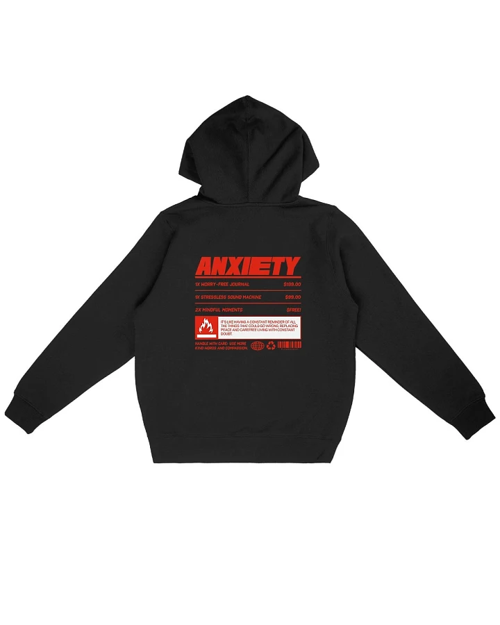 Oat Milk Club Damen vegan Hoodie Anxiety Schwarz