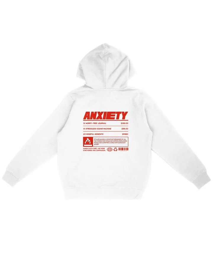 Oat Milk Club Damen vegan Kapuzenpulli Anxiety Weiß
