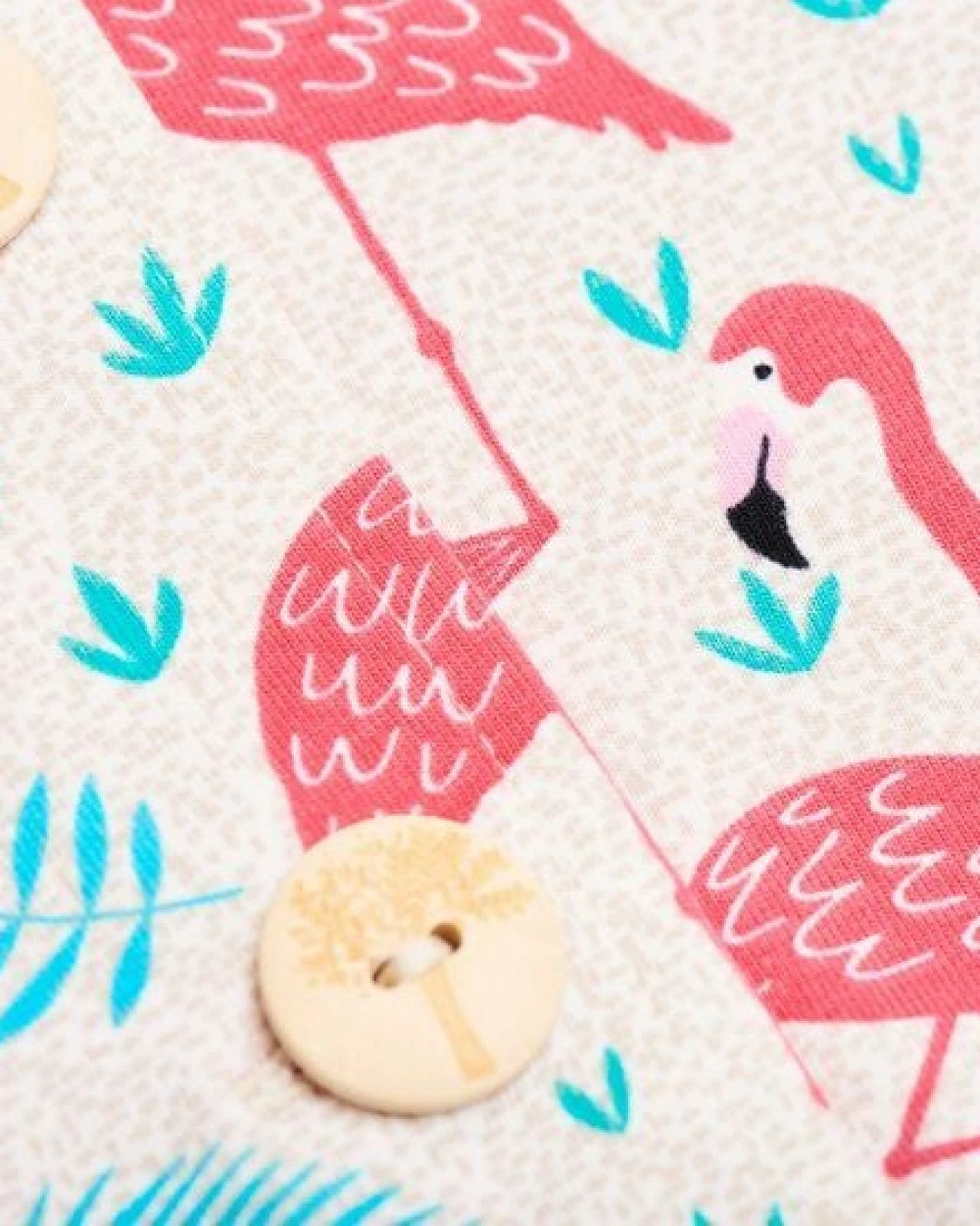 Cheeky Apple Gefüttertes Babyjäckchen "Flamingo" aus Bio-Baumwolle – Ansicht 3