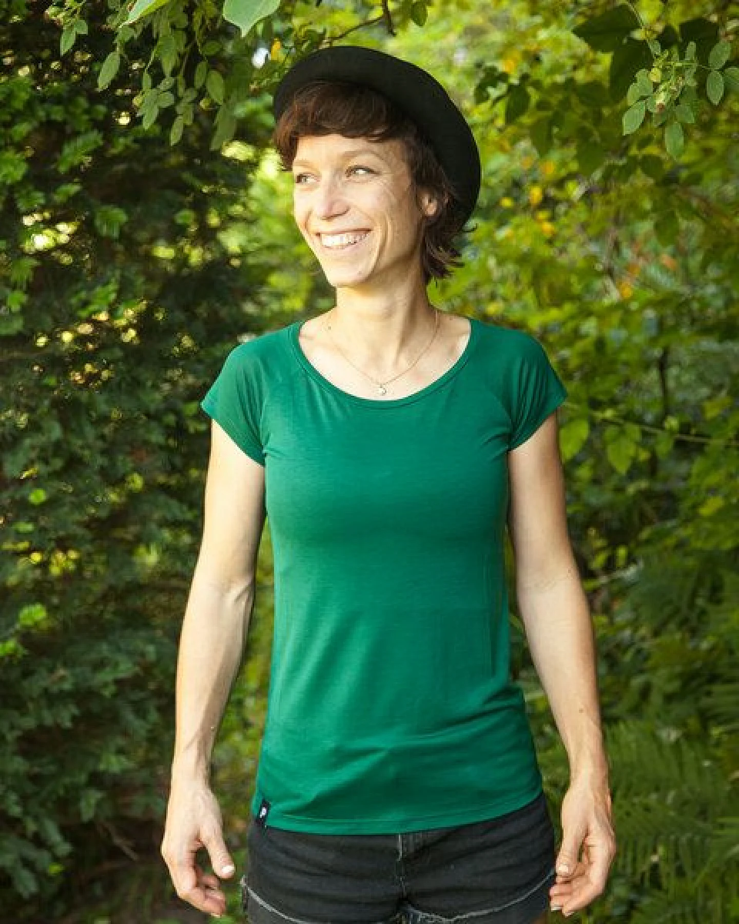 päfjes - Fair gehandeltes Basic Frauen T-Shirt mit TENCEL Lyocell – Ansicht 2