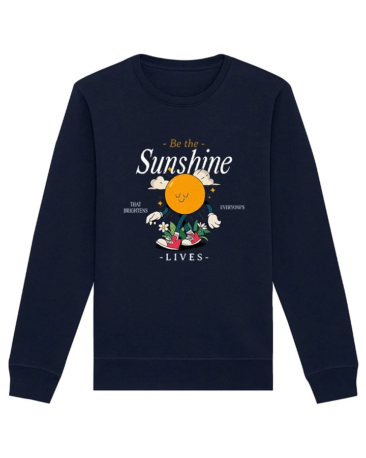 Oat Milk Club Damen vegan Sweatshirt Be The Sunshine Marineblau