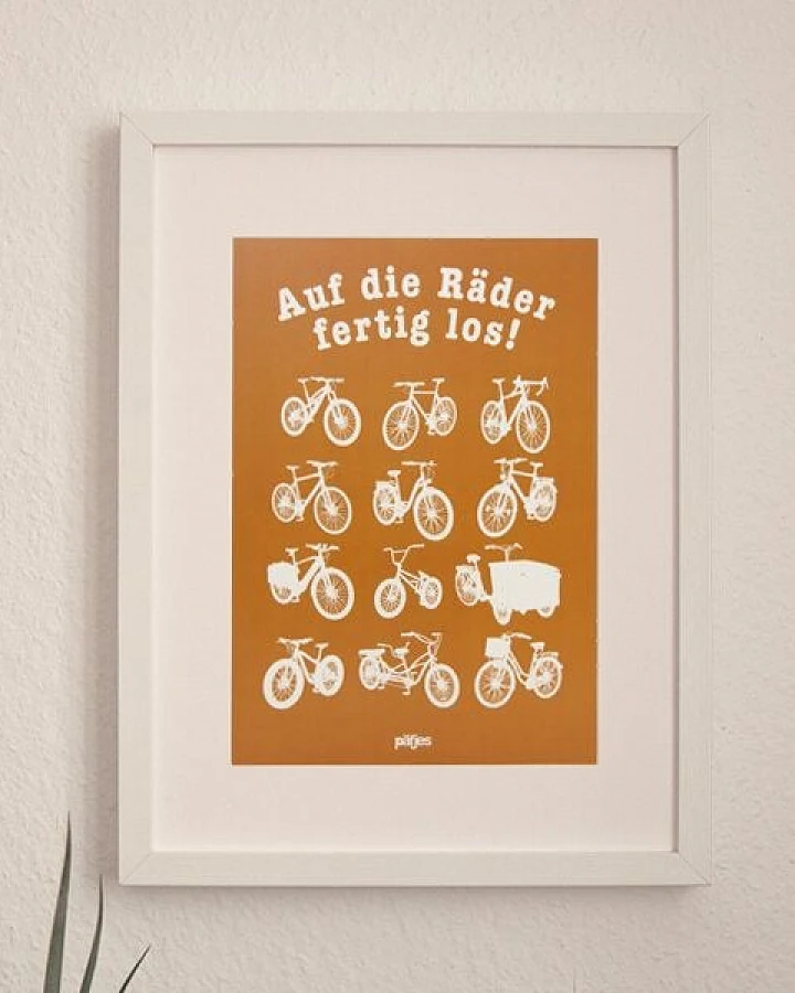 päfjes Auf die Räder fertig los - Poster A4