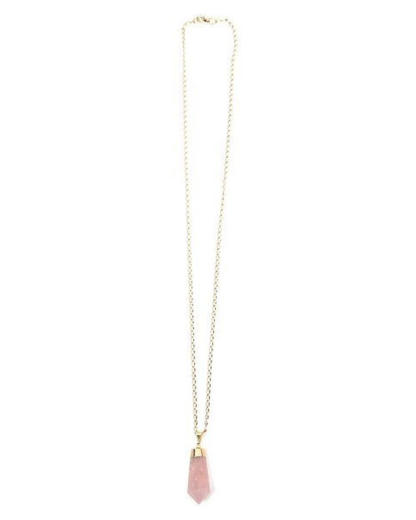 Rosenquarz Halskette von Crystal and Sage – Ansicht 2