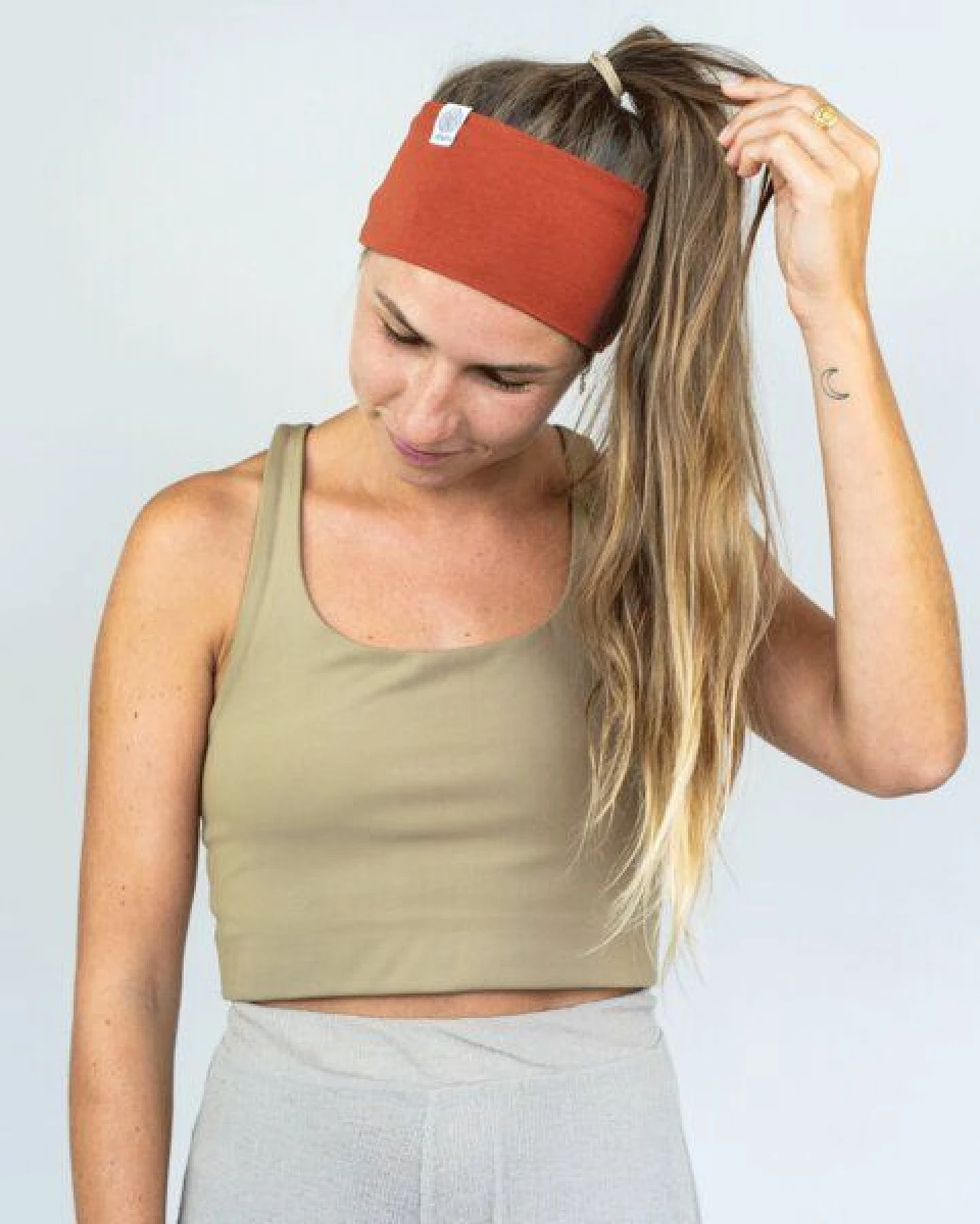 obumi STIRNBAND BREIT AUS BIO JERSEY IN VIELEN FARBEN – Ansicht 2