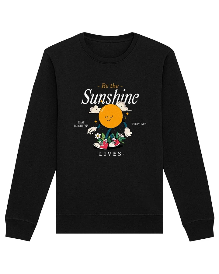 Oat Milk Club Damen vegan Sweatshirt Be The Sunshine Schwarz