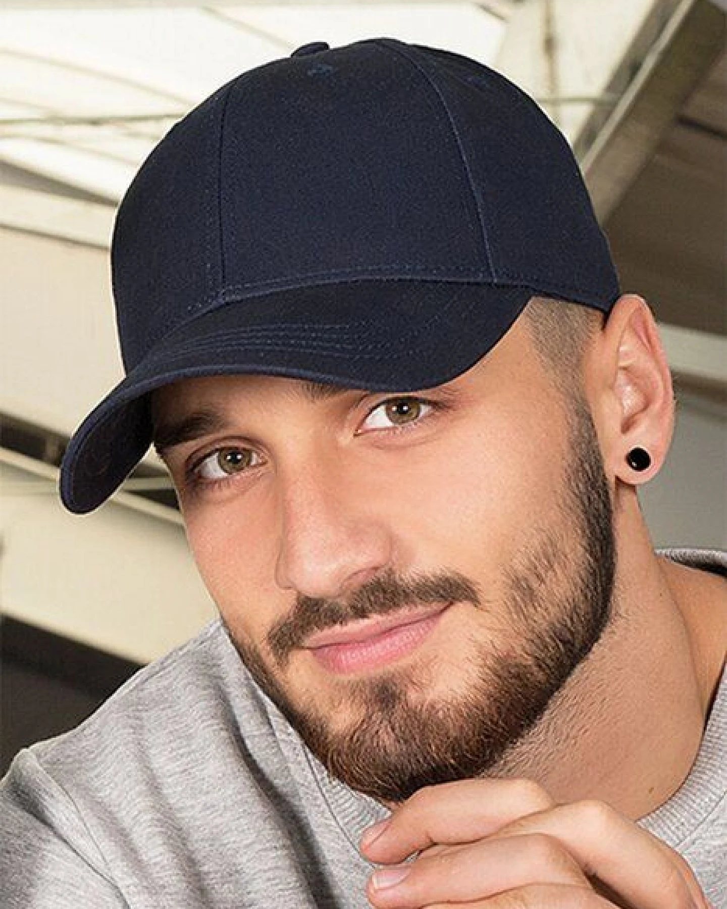 Basecap Organic Cotton Brain Waves 6 - Panel Cap Kappe – Ansicht 2