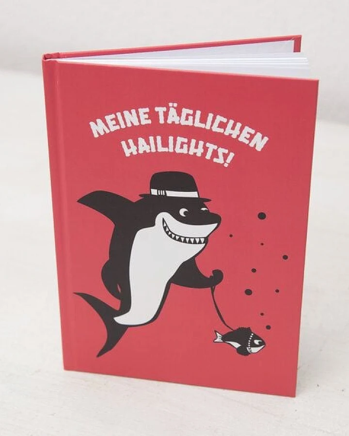 päfjes Meine täglichen Hailights! - Notizbuch A5 Hardcover 96 Seiten - Coral