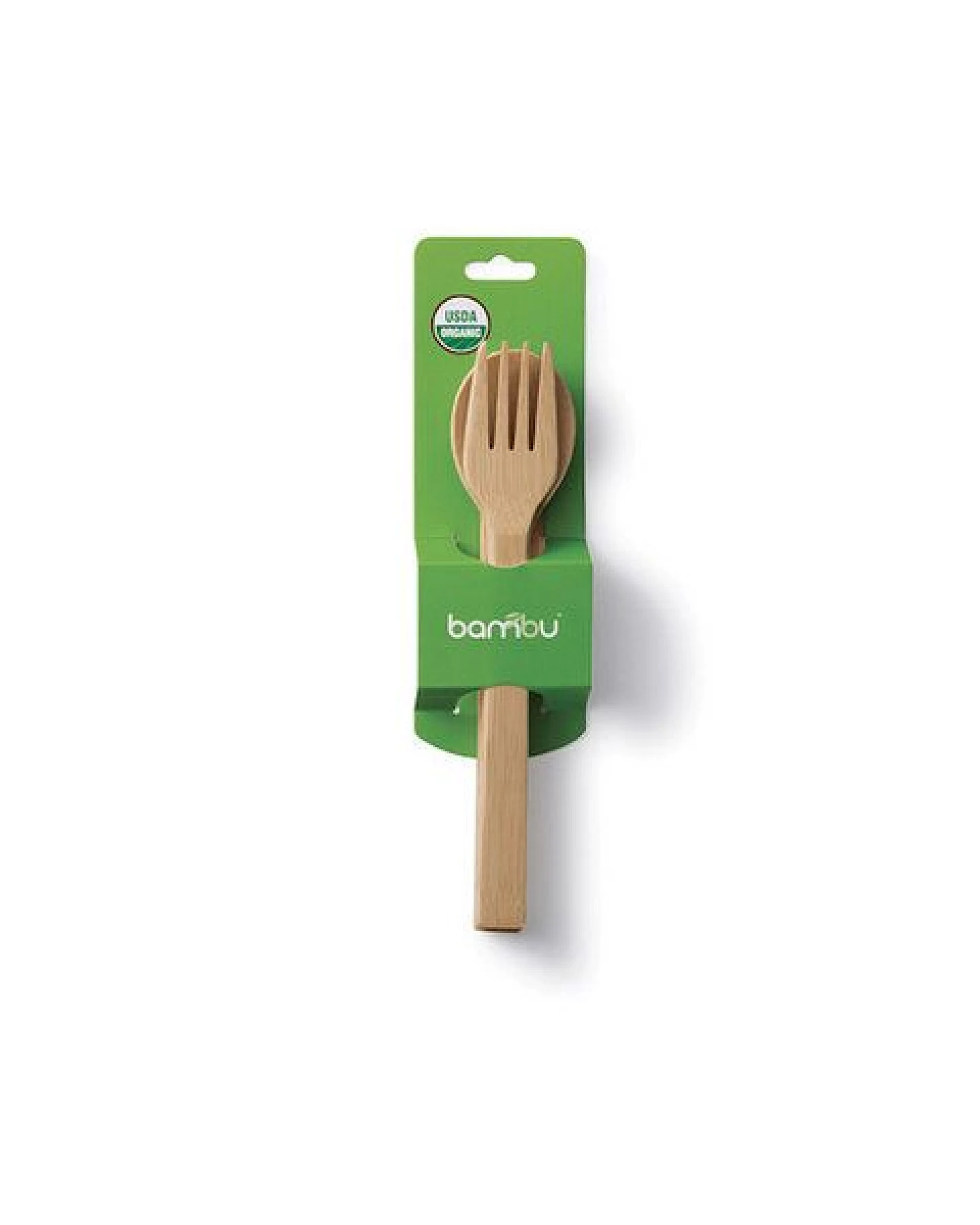 Bambus Besteck Set aus Messer, Gabel und Löffel 18,5cm Länge – Ansicht 2