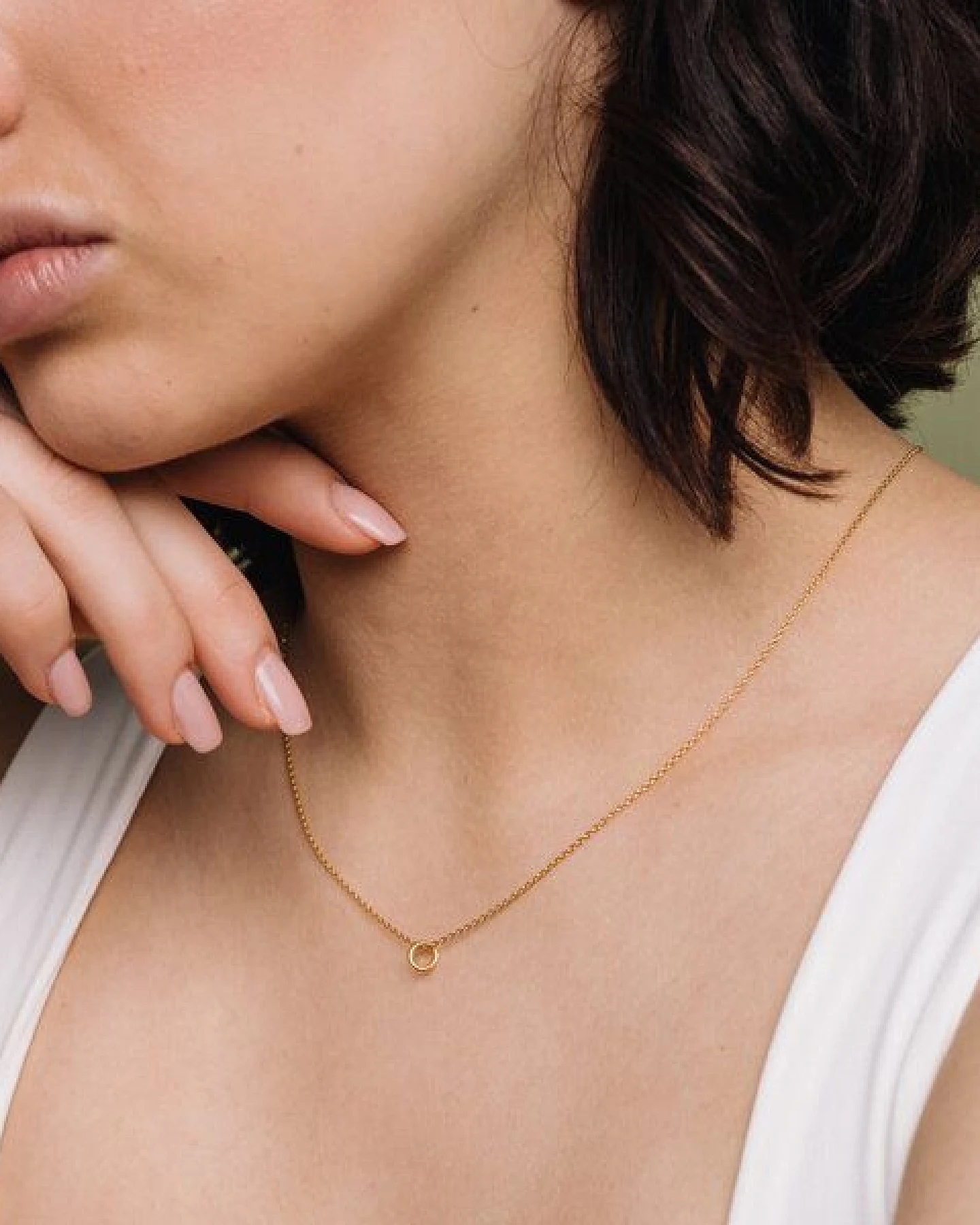 fejn jewelry Kette 'small circle' – Ansicht 2