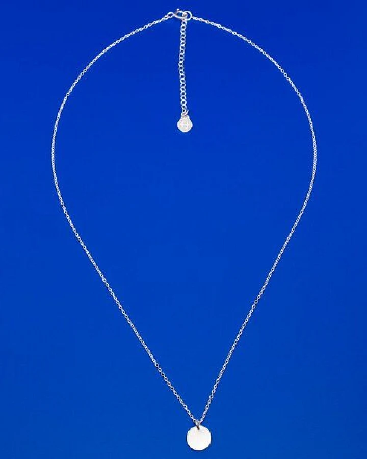 fejn jewelry Kette 'shiny disc' - standard / extra lang
