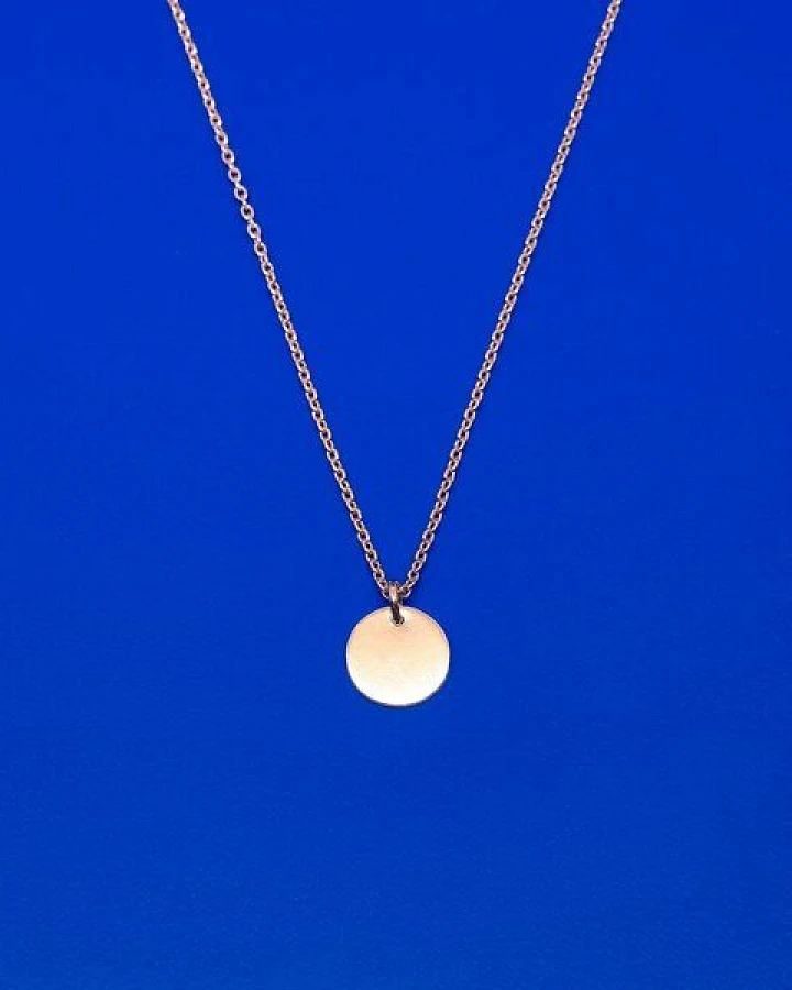 fejn jewelry Kette 'shiny disc' - standard / extra lang
