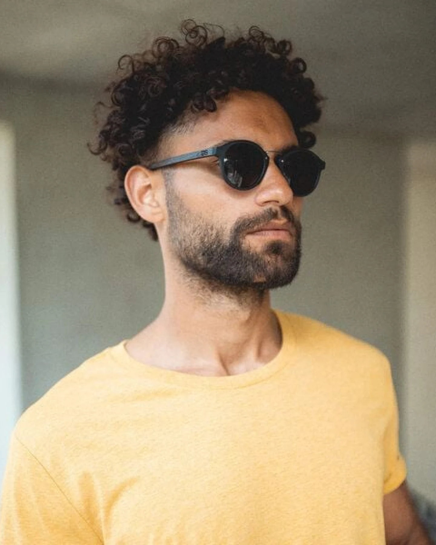 TAKE A SHOT Runde Sonnenbrille aus Holz für Damen und Herren – Ansicht 4