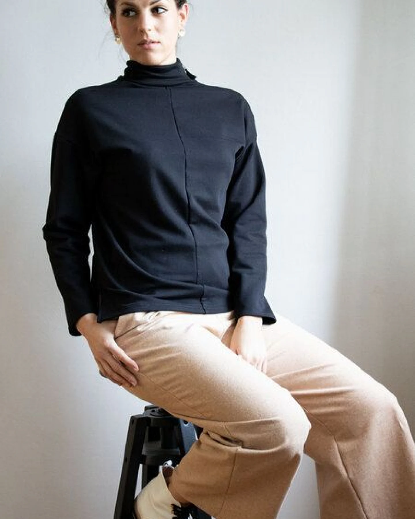 Ecostories Ladies Turtleneck Pullover Fokus – Ansicht 2
