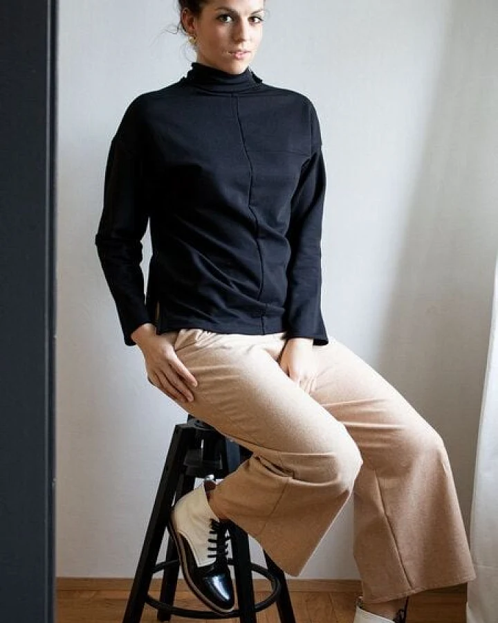 Ecostories Ladies Turtleneck Pullover Fokus