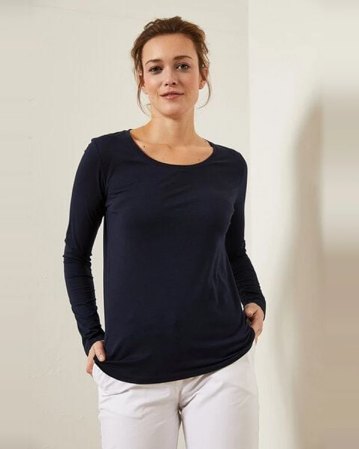 LANIUS Langarmshirt aus Bio-Baumwolle GOTS