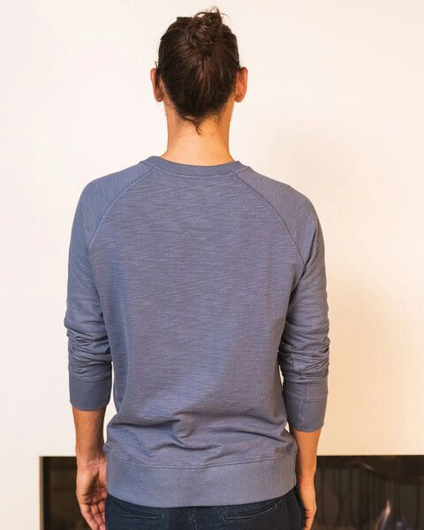 The Driftwood Tales OlivGrün/BeringBlau Baumwolle Rundhals Sweater – Ansicht 2