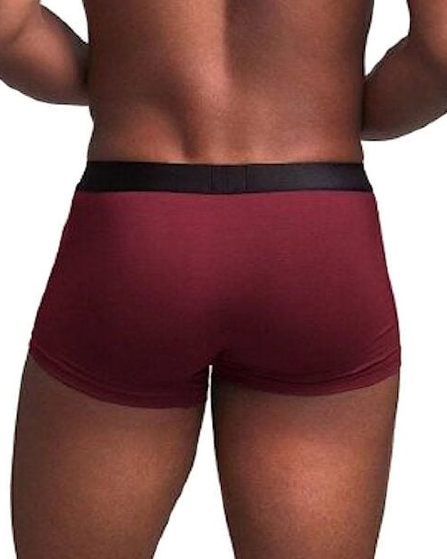 ege organics 2 er Pack Trunk Shorts aus Modal Unterhose Pants schwarz-bordeaux – Ansicht 3