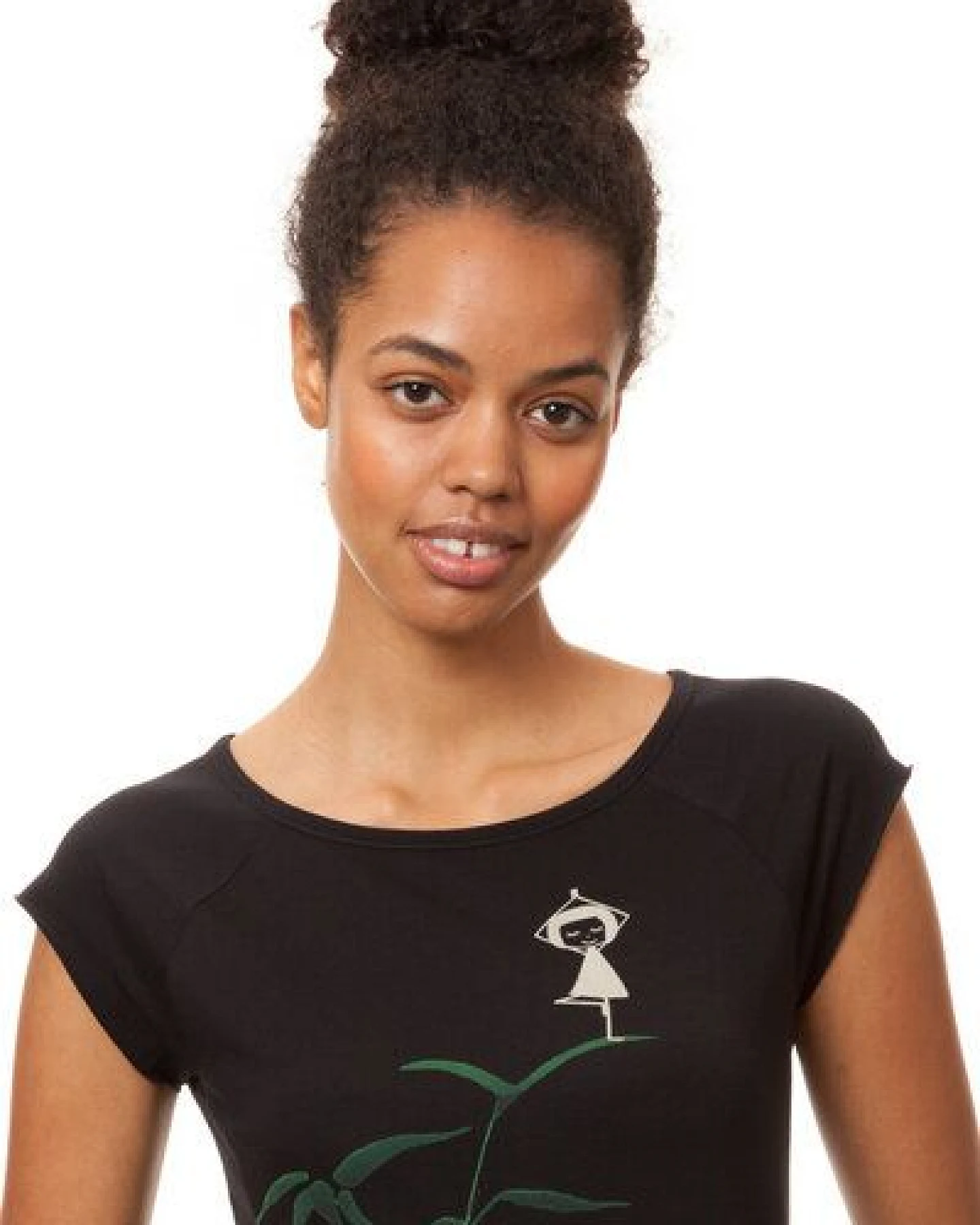 FellHerz Damen T-Shirt Yogamädchen Bio Fair – Ansicht 2
