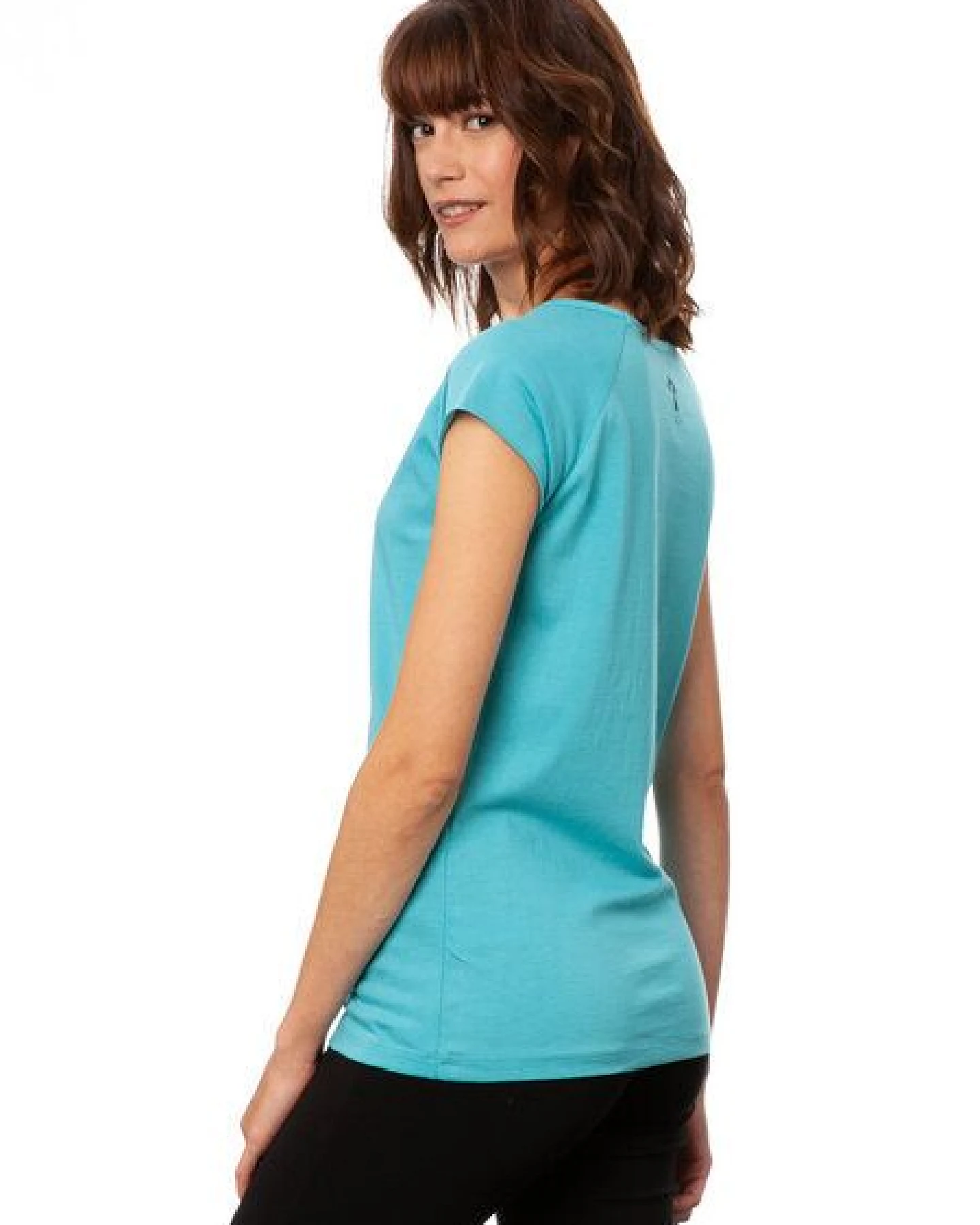 FellHerz Damen T-Shirt Yogamädchen Bio Fair – Ansicht 3
