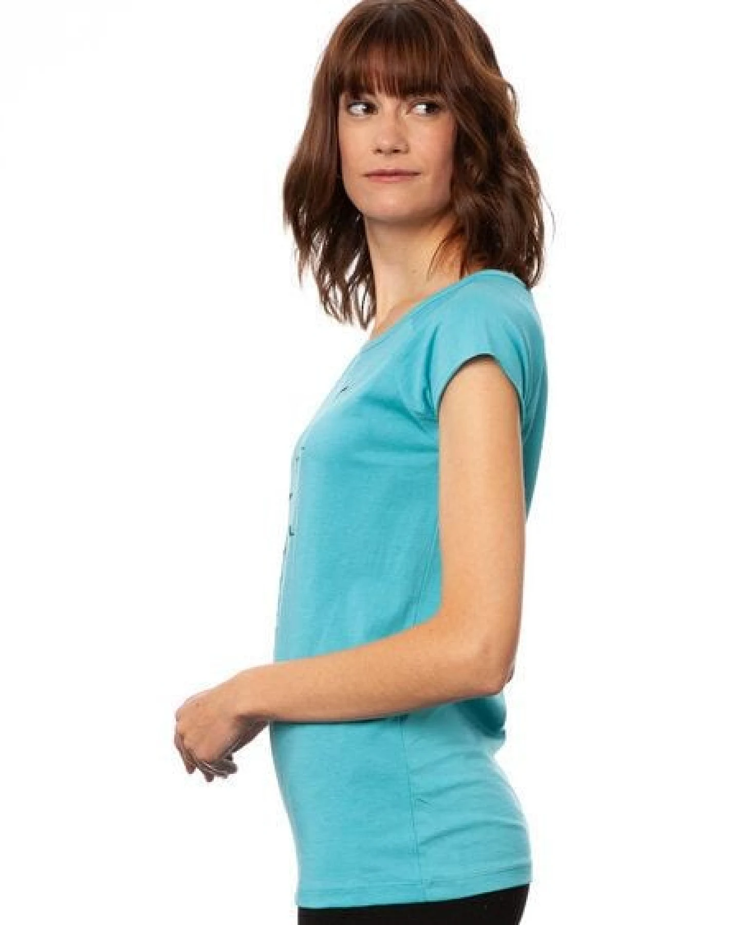 FellHerz Damen T-Shirt Yogamädchen Bio Fair – Ansicht 4
