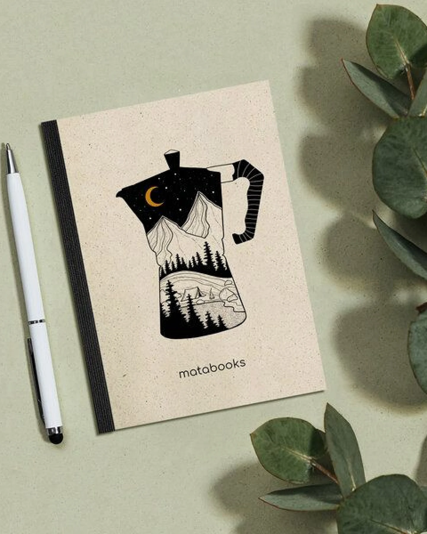 matabooks® Notizbuch A6 blanko aus Graspapier – Dahara – Ansicht 4