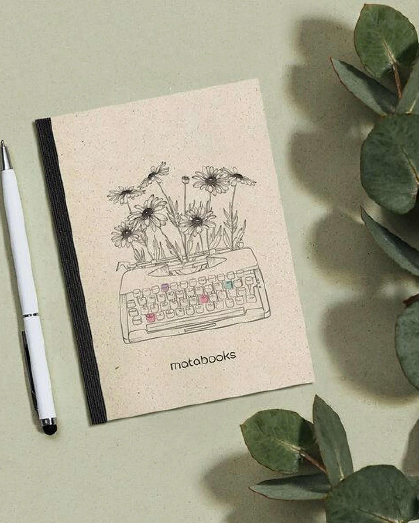 matabooks® Notizbuch A6 blanko aus Graspapier – Dahara – Ansicht 4