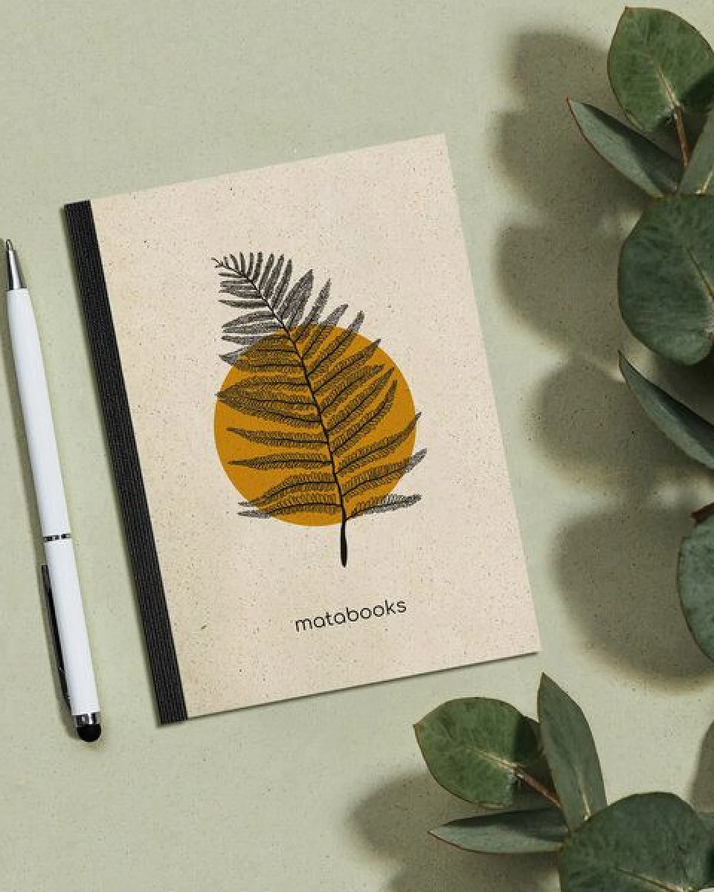 matabooks® Notizbuch A6 blanko aus Graspapier – Dahara – Ansicht 4