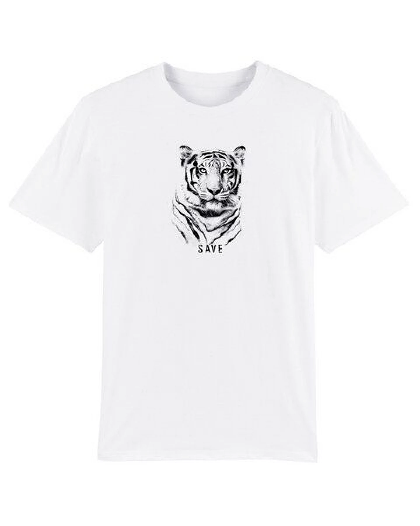 Human Family Bio Herren Rundhals T-Shirt "Spark - Tiger" aus Bio-Baumwolle – Ansicht 2