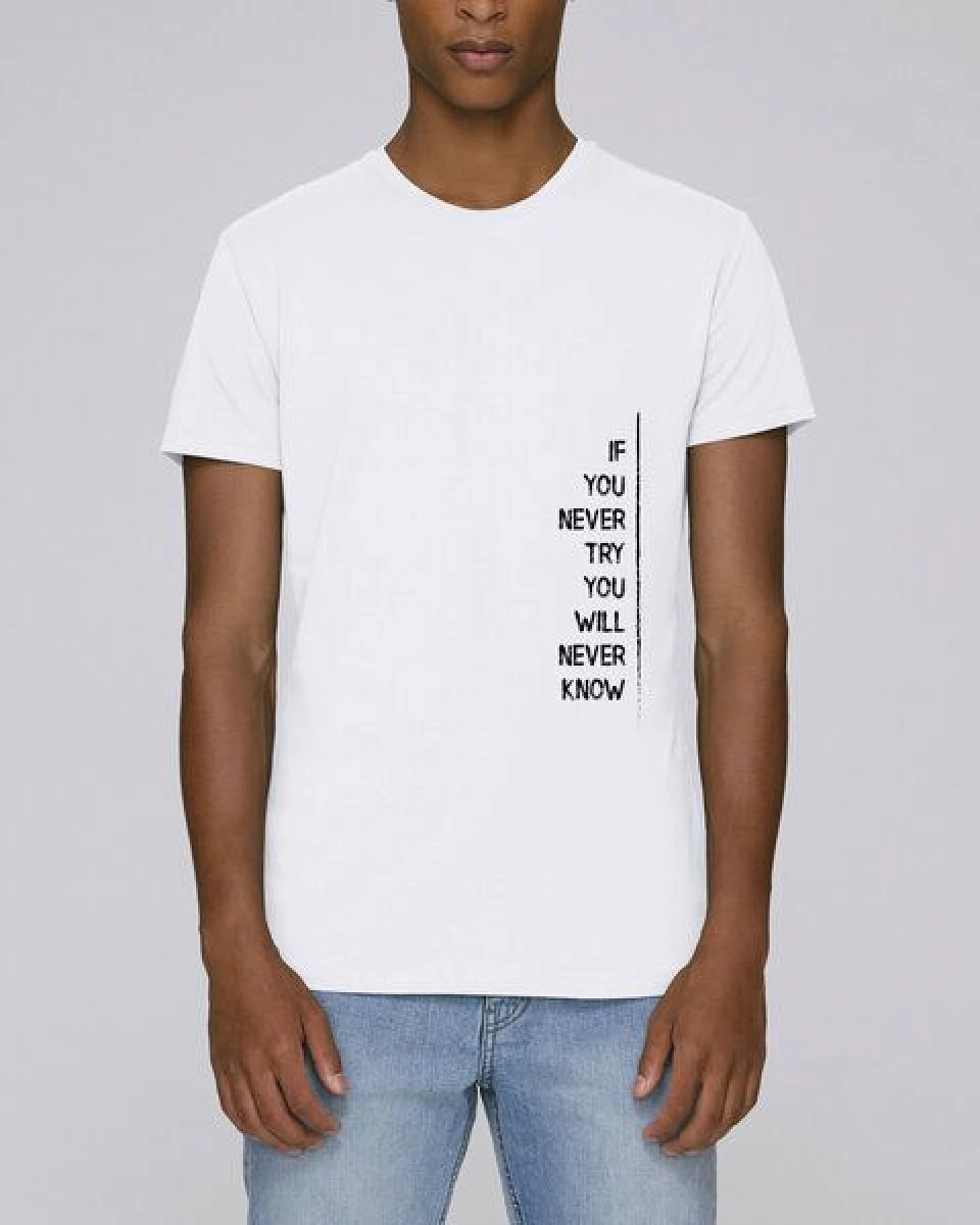 Human Family Herren Bio Sommer T-Shirt - Touch "If U try" in 3 Farben – Ansicht 3